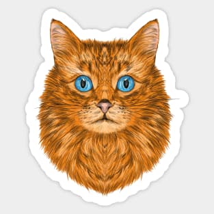 Cute Cat protrait Sticker